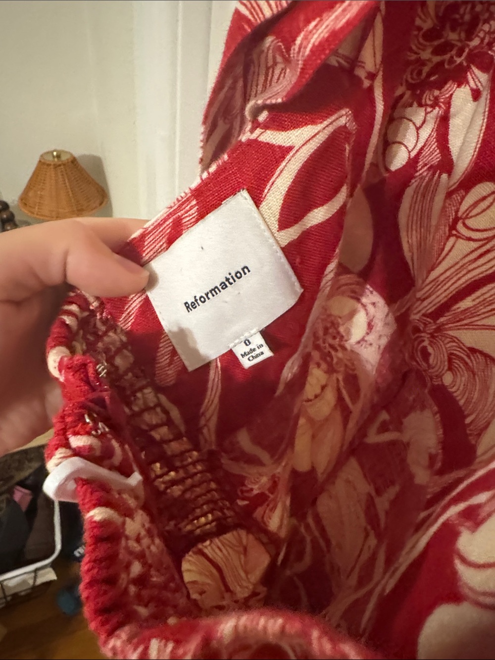 Reformation Floral Red Halter Dress - Picture 4 of 4